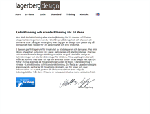 Tablet Screenshot of lagerbergdesign.com